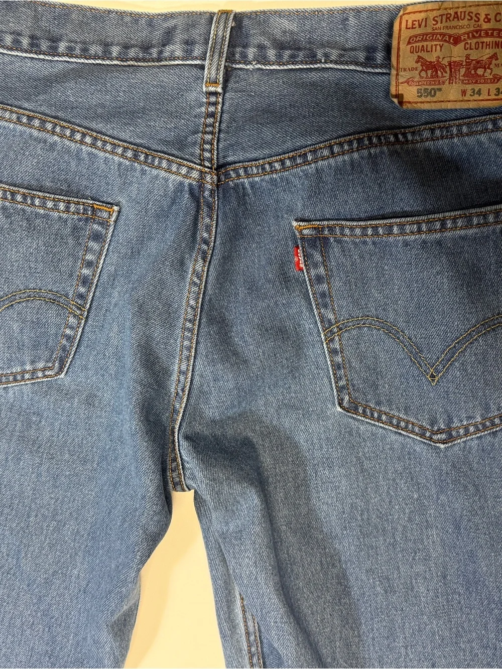 Levi's Men’s Straight Jeans in Medium Blue‎ Denim